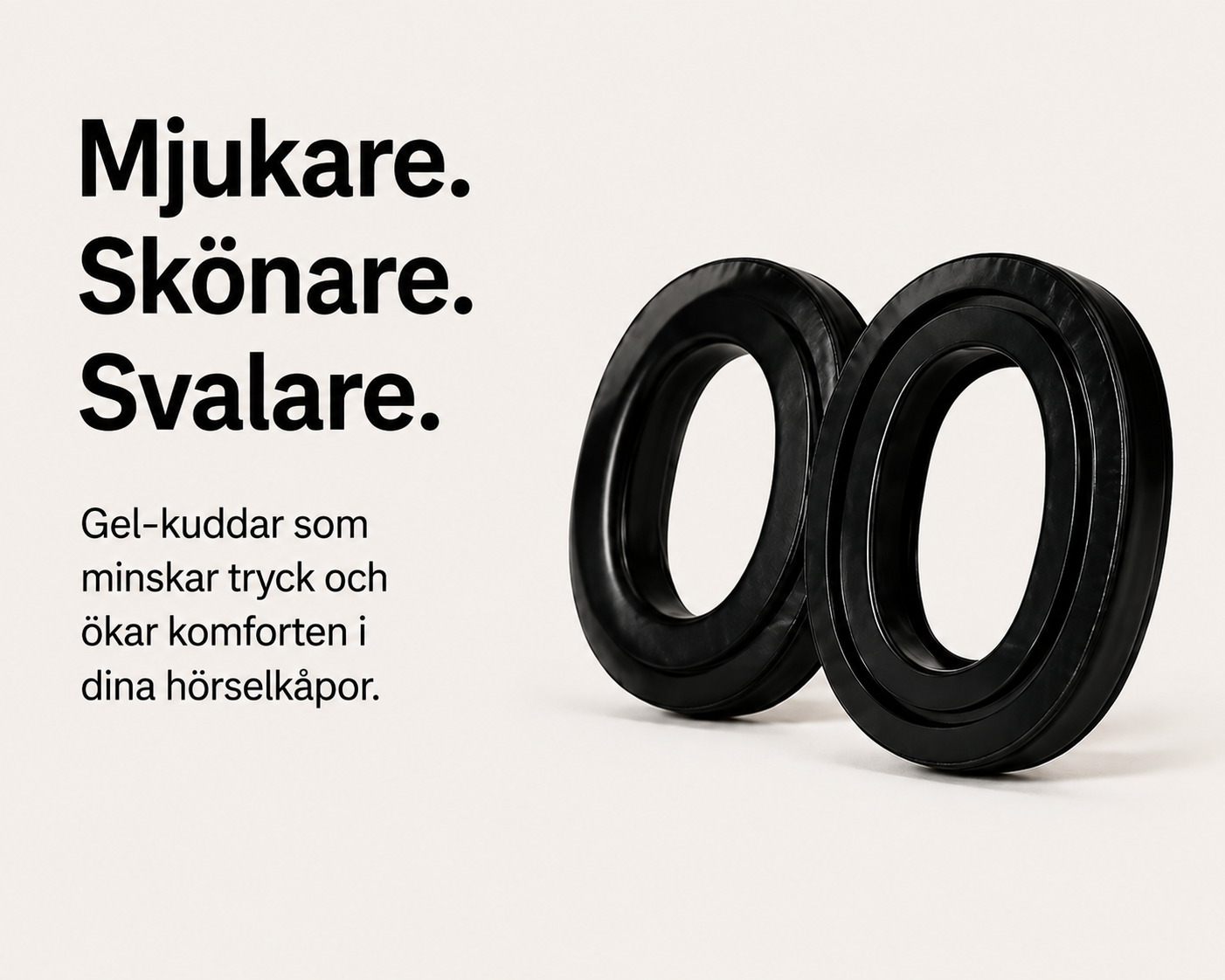 Gelkuddar, kompatibel med Peltor hörselkåpor