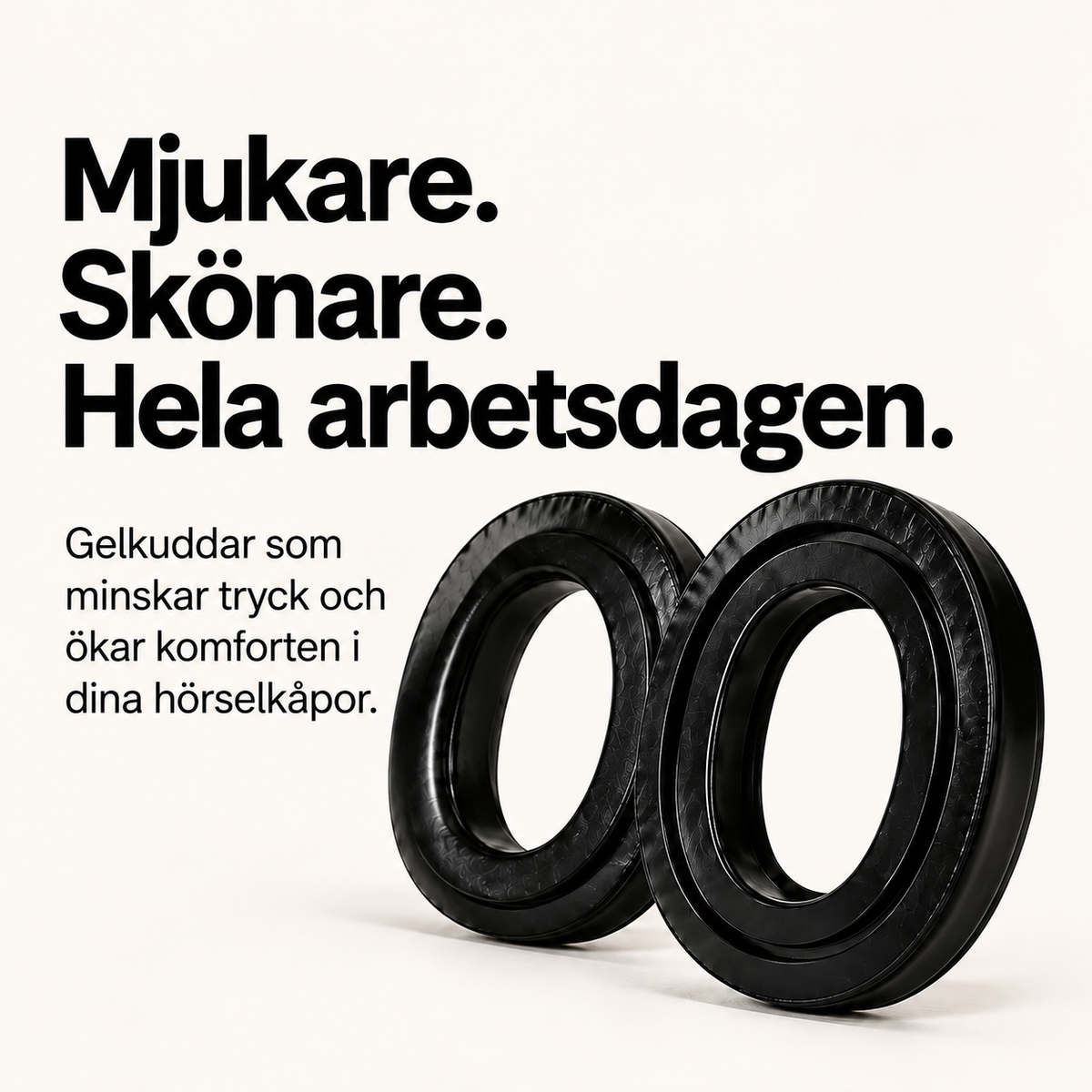 Gelkuddar, kompatibel med Peltor hörselkåpor